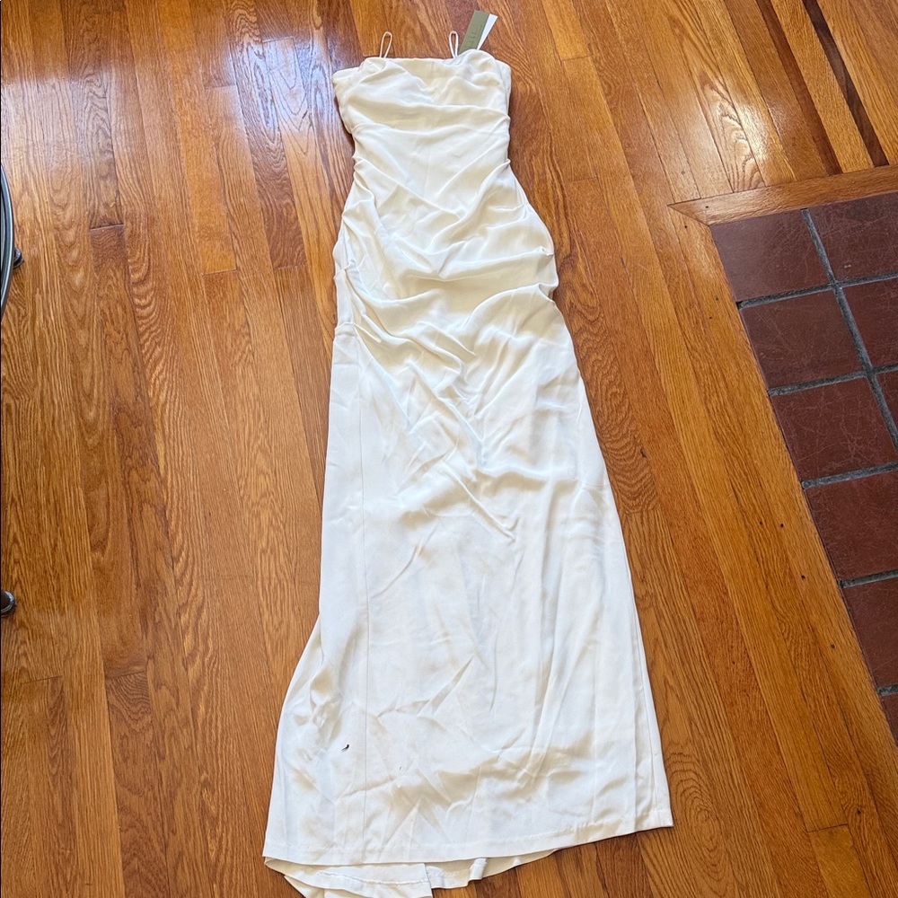 Nicole Miller Cream Maxi Dress